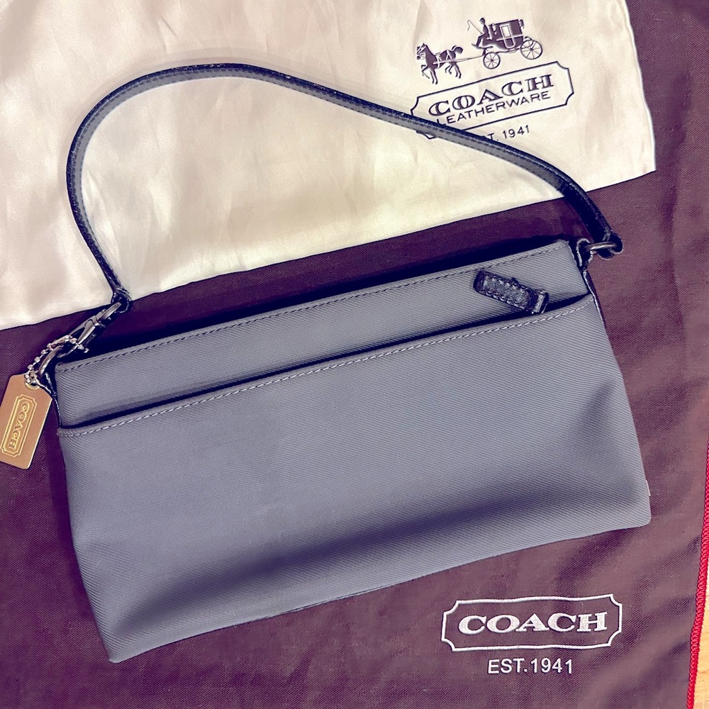 Coach Mercer Gray Shoulder Bag / Clutch - RARE